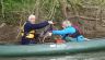 John and Cath Rescue a Heron entangled in Fishing Line